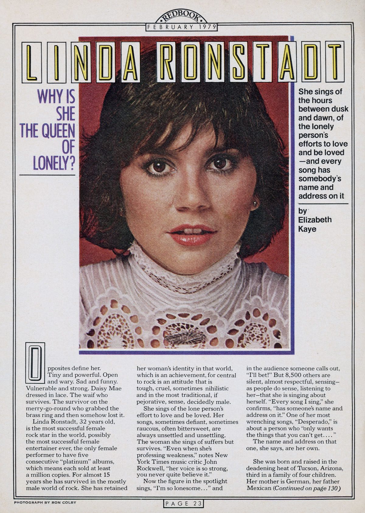 Linda Ronstadt