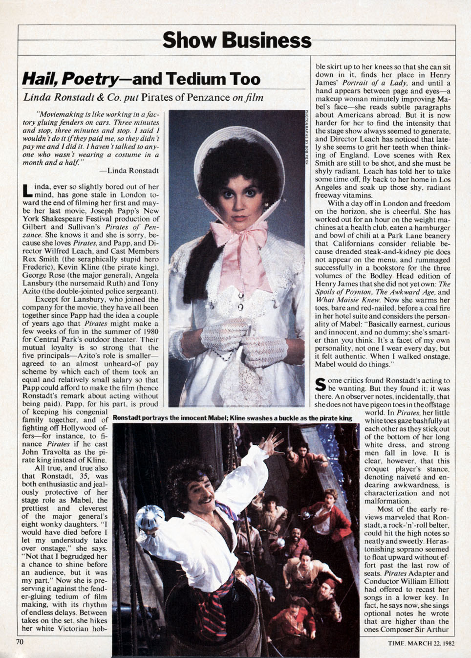 Linda Ronstadt article