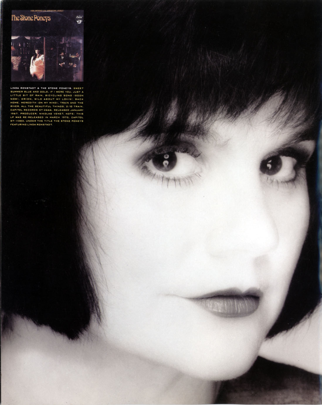 Linda Ronstadt 1990 tour book Cry Like a Rainstorm